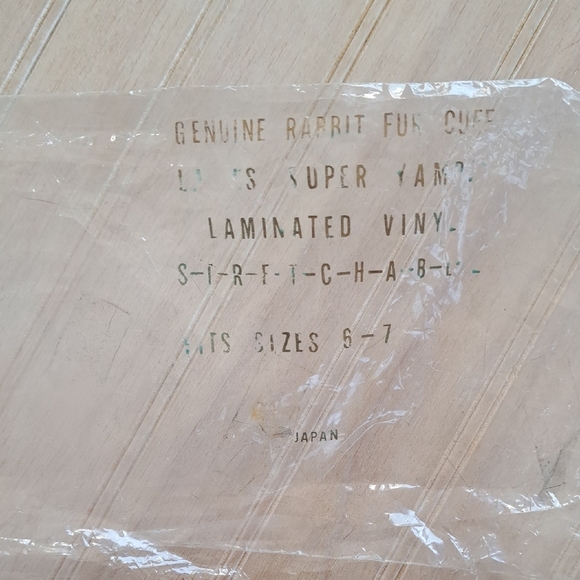 Vitro Genuine Rabbit Fur Cuff Black Leather Gloves Luxury Classic Stretchable - Picture 9 of 11